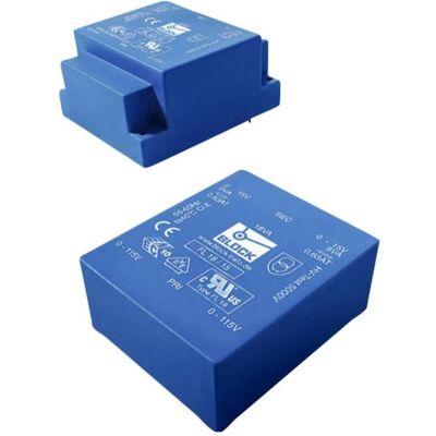 Block Transformer FL PCB 18VA 2x8V, Transformateur Block Transformer FL PCB 18VA 2x8V, Transformateur