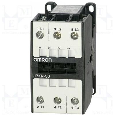 Omron Contacteur : 3 pôles NO x3, 400 V CA, 50 A, pour montage sur rail DIN, J7KN, Relai Omron Contacteur : 3 pôles NO x3, 400 V CA, 50 A, pour montage sur rail DIN, J7KN, Relai