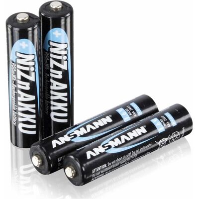 Ansmann NiZN Akku (1 pcs, AAA, 550 mAh), Batteries + piles Ansmann NiZN Akku (1 pcs, AAA, 550 mAh), Batteries + piles