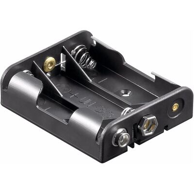 Goobay 11984 Porte-piles, Pile : accessoires, Noir Goobay 11984 Porte-piles, Pile : accessoires, Noir
