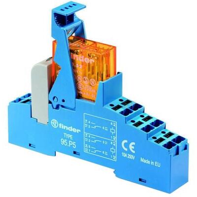 Module relais Finder 48.P5.7.012.0050 - 12 V/DC, 8A, 2 inverseurs, LED Module relais Finder 48.P5.7.012.0050 - 12 V/DC, 8A, 2 inverseurs, LED