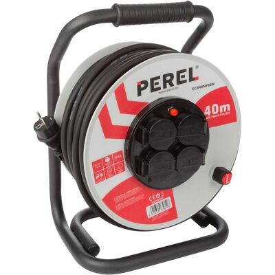 Velleman Enrouleur à câble, ENROULEUR PROFESSIONNEL NÉOPRÈNE - 40 m - 3G2.5 - 4 PRISES - TERRE FRANÇAISE (40 m, 2.50 mm²² mm) Velleman Enrouleur à câble, ENROULEUR PROFESSIONNEL NÉOPRÈNE - 40 m - 3G2.5 - 4 PRISES - TERRE FRANÇAISE (40 m, 2.50 mm²² mm)