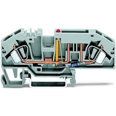 Wago 3 conducteurs à travers la borne 0,2-6mmq 25/30A g 282-698/281-413 Version fusible Flac, Automatisation Wago 3 conducteurs à travers la borne 0,2-6mmq 25/30A g 282-698/281-413 Version fusible Flac, Automatisation
