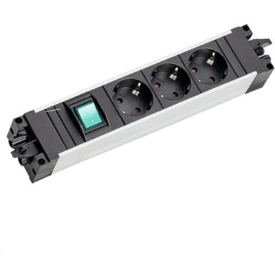 Bachmann Modèle 906.18803 Multiprise avec interrupteur lumineux vert - Multiprise Bachmann Modèle 906.18803 Multiprise avec interrupteur lumineux vert - Multiprise
