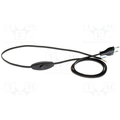 Plastrol, Rallonge, Câble 2 x 0,75 mm², fiche CEE 7/16 (C), câbles en PVC de 2 m avec interrupteur (2 m, CEE 7/16) Plastrol, Rallonge, Câble 2 x 0,75 mm², fiche CEE 7/16 (C), câbles en PVC de 2 m avec interrupteur (2 m, CEE 7/16)