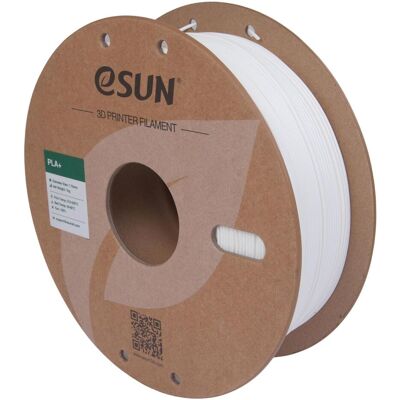 eSUN PLA+ Milky Weiss Filament 1.75mm 1Kg (PLA, PLA+ LECTURE, 1.75 mm, 1000 g), Filament 3D, Blanc eSUN PLA+ Milky Weiss Filament 1.75mm 1Kg (PLA, PLA+ LECTURE, 1.75 mm, 1000 g), Filament 3D, Blanc