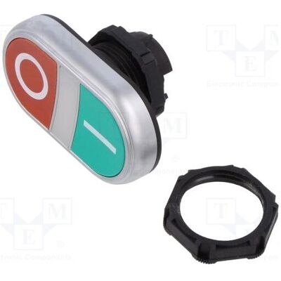 Lovato Mécanisme à bouton-poussoir double vert/rouge /OI/ (LPCBL7123), Automatisation Lovato Mécanisme à bouton-poussoir double vert/rouge /OI/ (LPCBL7123), Automatisation
