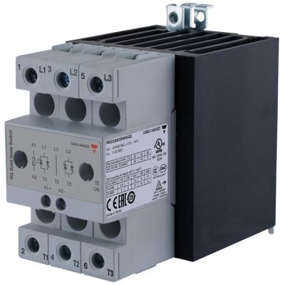 Carlo Gavazzi Relais : à semi-conducteurs 40 A Uswitch : 42÷660 V CA triphasé IP20 RGC2, Relai Carlo Gavazzi Relais : à semi-conducteurs 40 A Uswitch : 42÷660 V CA triphasé IP20 RGC2, Relai