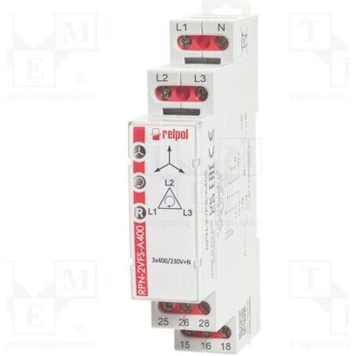 Relpol Relais de surveillance de tension pour montage sur rail DIN RPN-2V DPDT, Relai Relpol Relais de surveillance de tension pour montage sur rail DIN RPN-2V DPDT, Relai