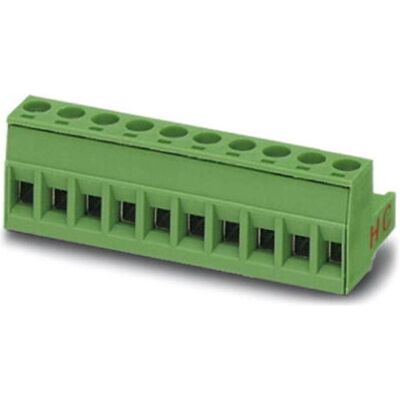Phoenix Contact MSTB 2,5 HC/ 4-ST, Câble + prise électronique, Vert Phoenix Contact MSTB 2,5 HC/ 4-ST, Câble + prise électronique, Vert