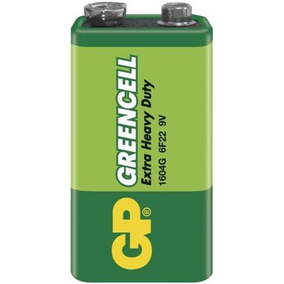 GP Batteries ELEM.POWER GP 6F22 BP1 GREENCELL (9679) (1 pcs, 9V Block), Batteries + piles GP Batteries ELEM.POWER GP 6F22 BP1 GREENCELL (9679) (1 pcs, 9V Block), Batteries + piles