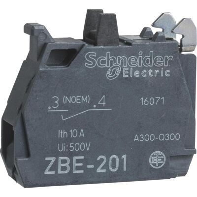 Schneider Electric Contact Blocks NO SPST screw clamp 6A, Bouton + interrupteur Schneider Electric Contact Blocks NO SPST screw clamp 6A, Bouton + interrupteur