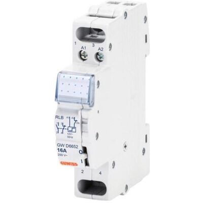 Gewiss GEWI GWD6650 90AM Choc électrique. 1W 16A 230VAC 1TE, Relai Gewiss GEWI GWD6650 90AM Choc électrique. 1W 16A 230VAC 1TE, Relai