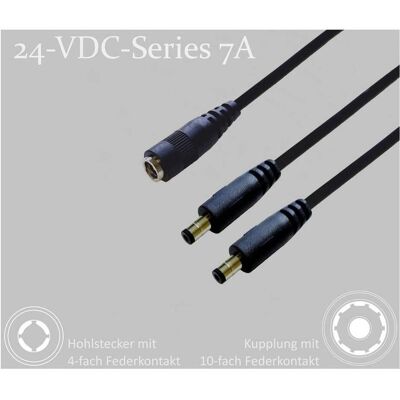 BKL Electronic 075918 Distributeur DC prise basse tension - prise DC femelle 5.5 mm 2.1 m, Câble + prise électronique, Noir BKL Electronic 075918 Distributeur DC prise basse tension - prise DC femelle 5.5 mm 2.1 m, Câble + prise électronique, Noir