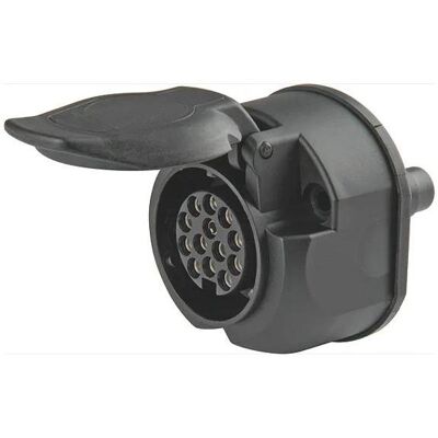 Herth+Buss 51305138 Prise de remorque - 13 broches, Plastique, Sortie centrale Herth+Buss 51305138 Prise de remorque - 13 broches, Plastique, Sortie centrale