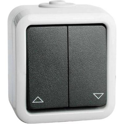 Peha, Interrupteurs éclairage + volets électriques, Bouton-poussoir double Peha, Interrupteurs éclairage + volets électriques, Bouton-poussoir double