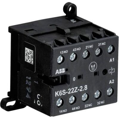ABB K6S-22Z-2.8-72 Petit contacteur auxiliaire 17-32VDC, 2,8W GJH1213001R7222, Relai ABB K6S-22Z-2.8-72 Petit contacteur auxiliaire 17-32VDC, 2,8W GJH1213001R7222, Relai