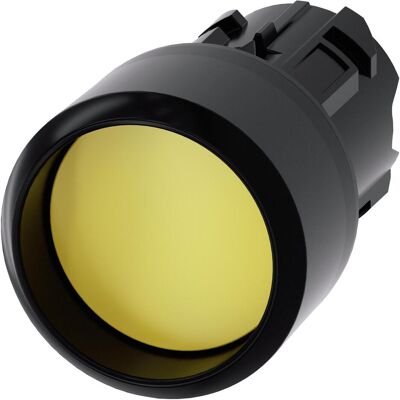 Siemens Bouton poussoir frontal 1f ge Ř22mm rnd 3SU1000-0CB30-0AA0, Bouton + interrupteur, Noir, Jaune Siemens Bouton poussoir frontal 1f ge Ř22mm rnd 3SU1000-0CB30-0AA0, Bouton + interrupteur, Noir, Jaune