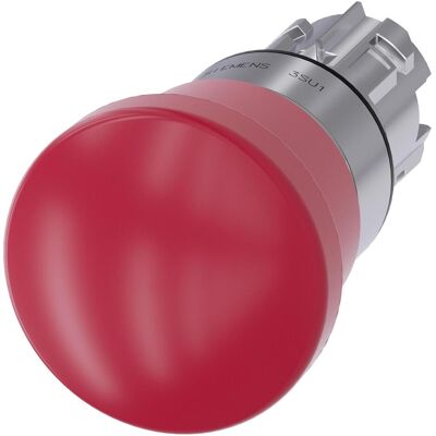 Bouton d'arrêt d'urgence Siemens - 22mm, Rouge, Métal Bouton d'arrêt d'urgence Siemens - 22mm, Rouge, Métal