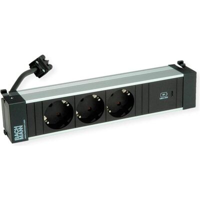 Bachmann - POWER FRAME M - 3x CEE7/3 - Power strip Bachmann - POWER FRAME M - 3x CEE7/3 - Power strip