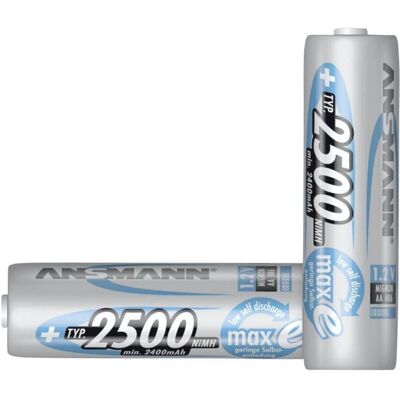 Ansmann AA (4 pcs, AA, 2500 mAh), Batteries + piles Ansmann AA (4 pcs, AA, 2500 mAh), Batteries + piles