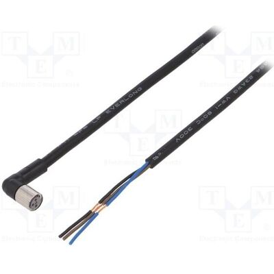 Omron Câble : pour capteurs/automatisation connecteur : 3 M8 femelle coudé longueur : 5 m, Câble + prise électronique, Noir Omron Câble : pour capteurs/automatisation connecteur : 3 M8 femelle coudé longueur : 5 m, Câble + prise électronique, Noir