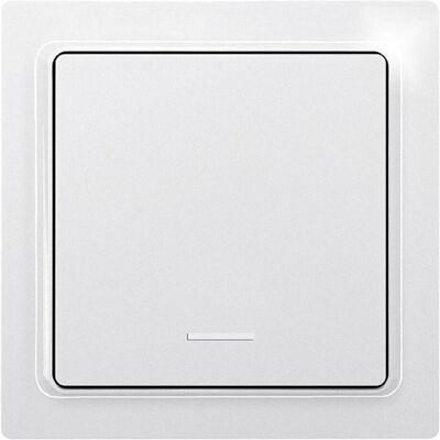 Bouton Murale Sans Fil Eltako F1T55E-wg - 1 Canal, Blanc, Brillant Bouton Murale Sans Fil Eltako F1T55E-wg - 1 Canal, Blanc, Brillant
