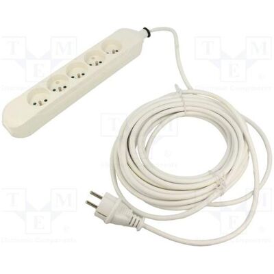 Jonex, Rallonge, Rallonge H05VV-F 3G 1,5 mm² 3 m PVC blanc Nombre de prises : 5 (3 m, CEE 7/7) Jonex, Rallonge, Rallonge H05VV-F 3G 1,5 mm² 3 m PVC blanc Nombre de prises : 5 (3 m, CEE 7/7)