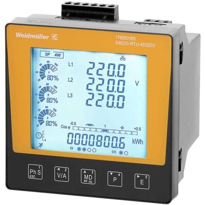 Weidmüller EM220-RTU-4DI2DO - Compteur d'énergie monophasé Weidmüller EM220-RTU-4DI2DO - Compteur d'énergie monophasé