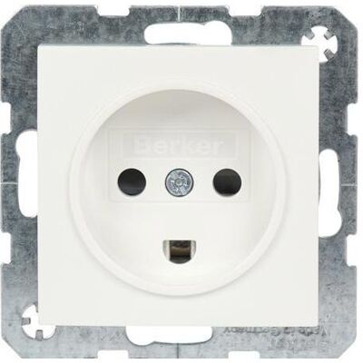 Berker Modèle Prise de Terre Danoise 3 Pôles - Prise Électrique Berker Modèle Prise de Terre Danoise 3 Pôles - Prise Électrique