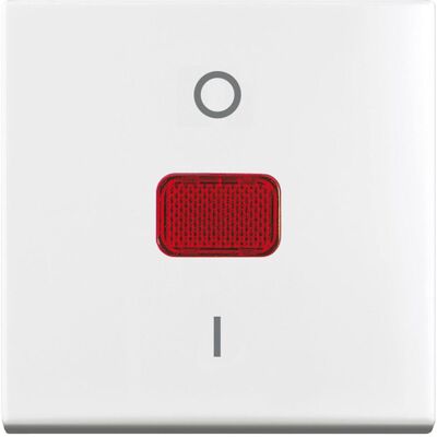 Busch-Jaeger Bascule calotte 0-1 blanc alpin 2508-914 Busch-balance SI, Bouton + interrupteur, Blanc, Rouge Busch-Jaeger Bascule calotte 0-1 blanc alpin 2508-914 Busch-balance SI, Bouton + interrupteur, Blanc, Rouge