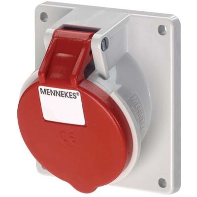 Mennekes, Prise de courant, MEN 1740 32A4P 6H400V Prise en saillie TwinCONTACT IP44 Mennekes, Prise de courant, MEN 1740 32A4P 6H400V Prise en saillie TwinCONTACT IP44