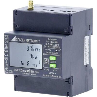 Gossen Metrawatt EM2389 - Compteur d'énergie triphasé conforme MID Gossen Metrawatt EM2389 - Compteur d'énergie triphasé conforme MID
