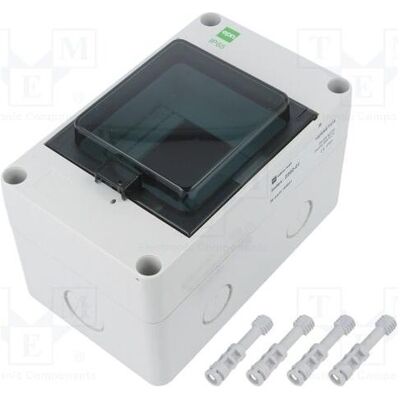 Elektro-Plast Tableau HERMETICA RN 1x4 borne N fumée IP65 2202-01 (Boîtier), Accessoires électroniques + boîtier, Gris, Transparent Elektro-Plast Tableau HERMETICA RN 1x4 borne N fumée IP65 2202-01 (Boîtier), Accessoires électroniques + boîtier, Gris, Transparent