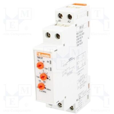Lovato Electric - TMST - 24-48VDC - 24-240VAC - Relais temporel Lovato Electric - TMST - 24-48VDC - 24-240VAC - Relais temporel