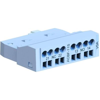 WEG 12463910 ACBF-11S Bloc de Contacts Auxiliaires - 2,5A, Montage en Face, NO & NC WEG 12463910 ACBF-11S Bloc de Contacts Auxiliaires - 2,5A, Montage en Face, NO & NC
