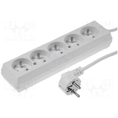 Jonex, Rallonge, Rallonge H03VV-F 3G 1,5 mm² 10 m PVC blanc Nombre de prises : 5 (10 m, CEE 7/7) Jonex, Rallonge, Rallonge H03VV-F 3G 1,5 mm² 10 m PVC blanc Nombre de prises : 5 (10 m, CEE 7/7)