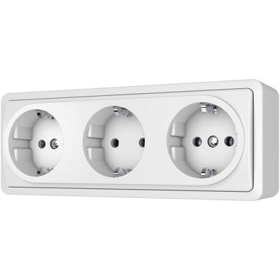 Vila, Prise de courant, SOCKET 3PL SL+250 BLANC Vila, Prise de courant, SOCKET 3PL SL+250 BLANC