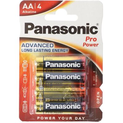 Panasonic Pro Power (4 pcs, AA, 3400 mAh), Batteries + piles Panasonic Pro Power (4 pcs, AA, 3400 mAh), Batteries + piles