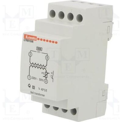 Lovato Transformateur : alimentation secteur 15 VA, 230 V CA, 12 V raccordements : bornier, Transformateur Lovato Transformateur : alimentation secteur 15 VA, 230 V CA, 12 V raccordements : bornier, Transformateur