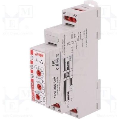 Relpol Relais temporisé 1P, 1 s à 1 h, 12-240 V CA, Relai Relpol Relais temporisé 1P, 1 s à 1 h, 12-240 V CA, Relai