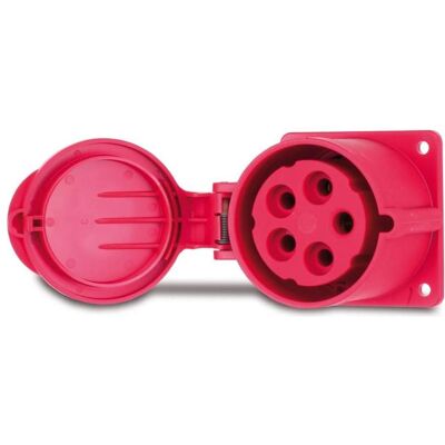 PCE, Prise de courant, Prise CEE en saillie droite 400V 32A IP44 325-6f7 PCE, Prise de courant, Prise CEE en saillie droite 400V 32A IP44 325-6f7