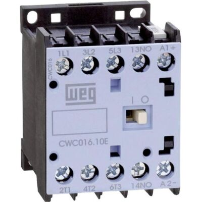 Contacteur WEG CWC09-01-30D24 - 3 NO, 4 kW, 230 V/AC - Contact auxiliaire Contacteur WEG CWC09-01-30D24 - 3 NO, 4 kW, 230 V/AC - Contact auxiliaire
