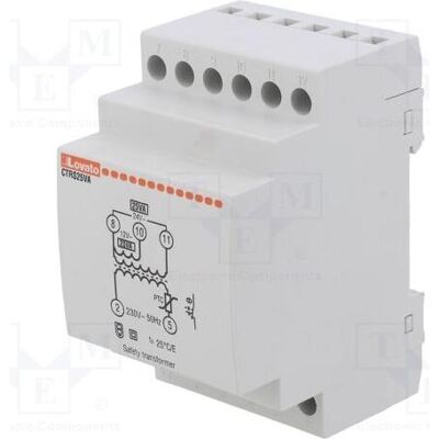 Lovato Transformateur : alimentation secteur 25 VA, 230 V CA, 12 V, 24 V. Câbles : bornier, Transformateur Lovato Transformateur : alimentation secteur 25 VA, 230 V CA, 12 V, 24 V. Câbles : bornier, Transformateur