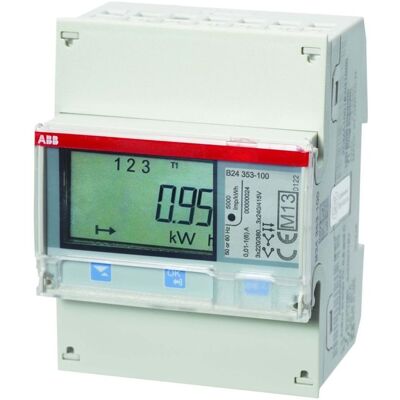 ABB, Compteur de courant, Compteur de transformateur B24 112-100 Acier ABB, Compteur de courant, Compteur de transformateur B24 112-100 Acier