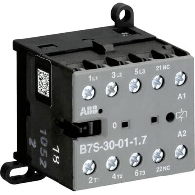 ABB B7S-30-01-2.8-72 Contacteur - 24V DC, 5,5kW, 3 Contacts principaux ABB B7S-30-01-2.8-72 Contacteur - 24V DC, 5,5kW, 3 Contacts principaux