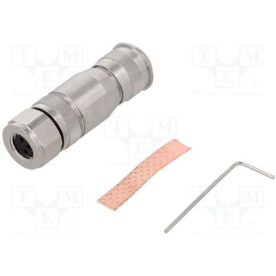 Harting Connecteur : M8 femelle, broches : 3, 4 A, 60 V, IP67, fiche droite blindée, Câble + prise électronique Harting Connecteur : M8 femelle, broches : 3, 4 A, 60 V, IP67, fiche droite blindée, Câble + prise électronique