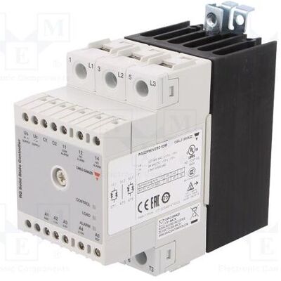 Carlo Gavazzi Relais : à semi-conducteurs, 25 A Uswitch : 180÷660 V CA, triphasé, IP20, RGC2, Relai Carlo Gavazzi Relais : à semi-conducteurs, 25 A Uswitch : 180÷660 V CA, triphasé, IP20, RGC2, Relai