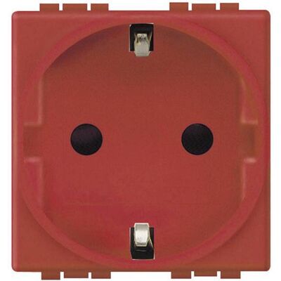 Interrupteur Livinglight Rouge Bticino L4141R - 2 Modules, 16A, 230V Interrupteur Livinglight Rouge Bticino L4141R - 2 Modules, 16A, 230V