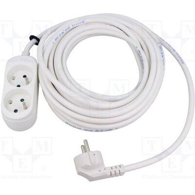 Jonex, Rallonge, Rallonge H03VV-F 3G 1,5 mm² 10 m PVC blanc Nombre de prises : 2 (10 m, CEE 7/7) Jonex, Rallonge, Rallonge H03VV-F 3G 1,5 mm² 10 m PVC blanc Nombre de prises : 2 (10 m, CEE 7/7)